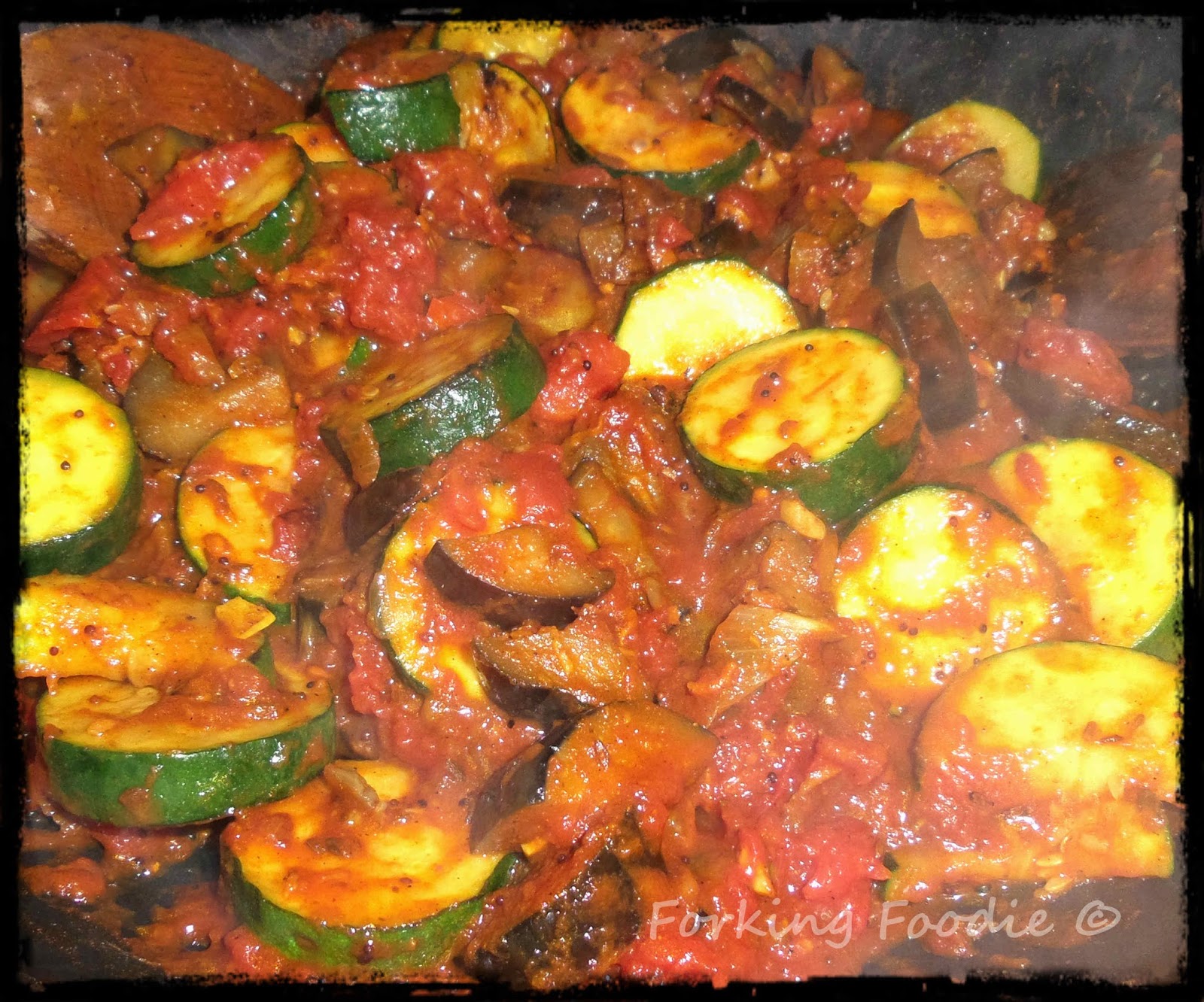 Forking Foodie Courgette and Aubergine Curry (Zucchini and Eggplant)
