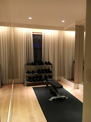 A preview of the minimalist gym on the second floor at 11 Howard