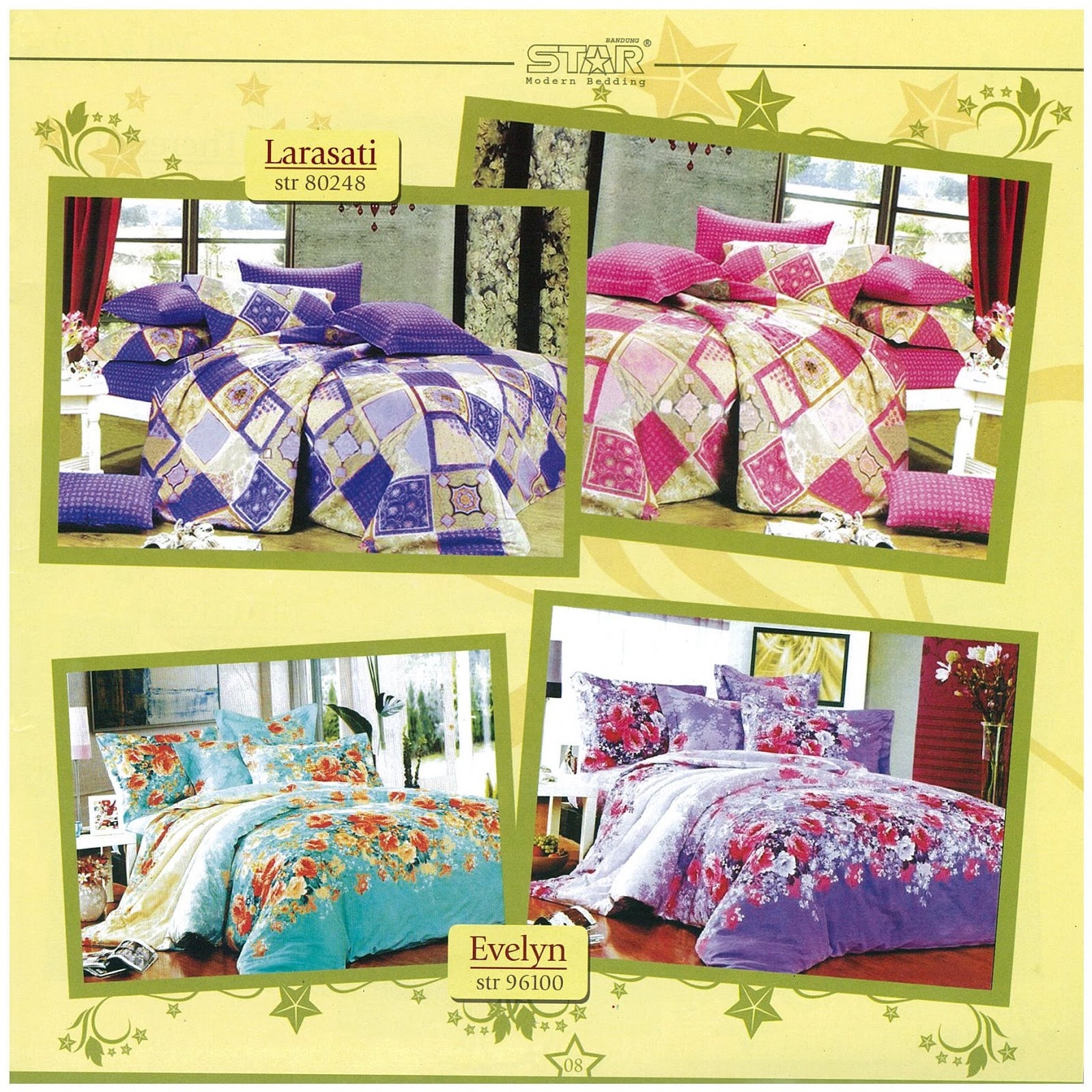 GROSIR BEDCOVER JAKARTA Harga Sprei + Bedcover Motif Dewasa