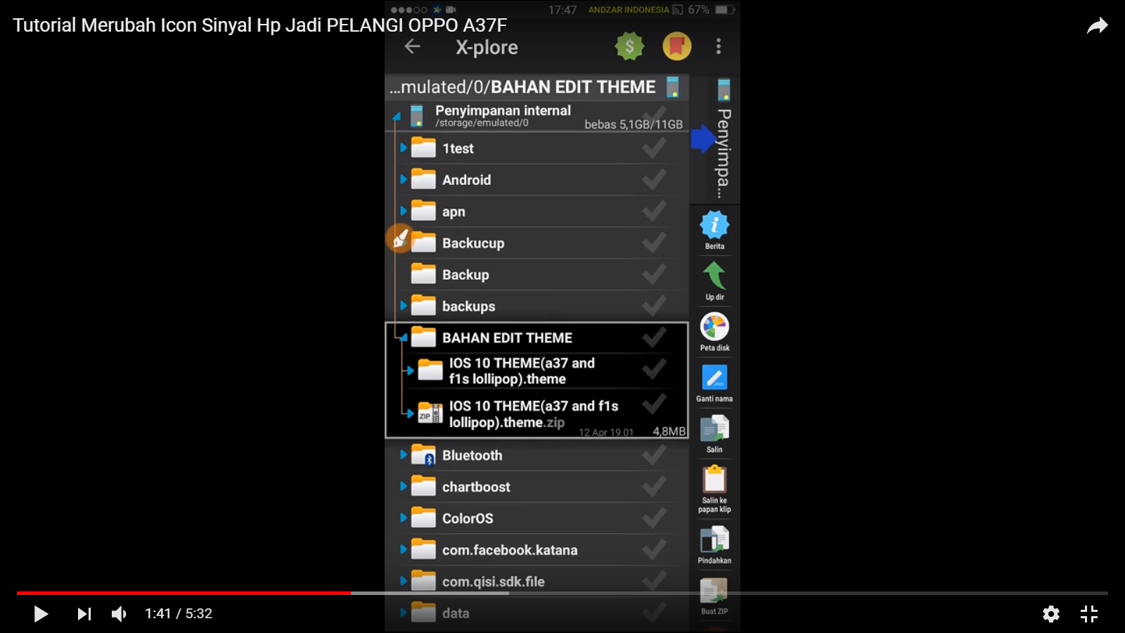 Tutorial Cara Ganti Icon Sinyal OPPO A37 Menjadi Warna