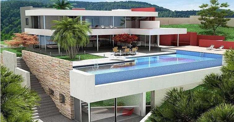 Konsep Terkini 42 Desain Rumah Lantai 2 Dengan Kolam Renang