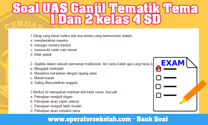 Mengupas Tuntas Contoh Soal UAS Tematik Tema 1 Kelas 4 SD: Kunci Sukses Belajar di Akhir Semester