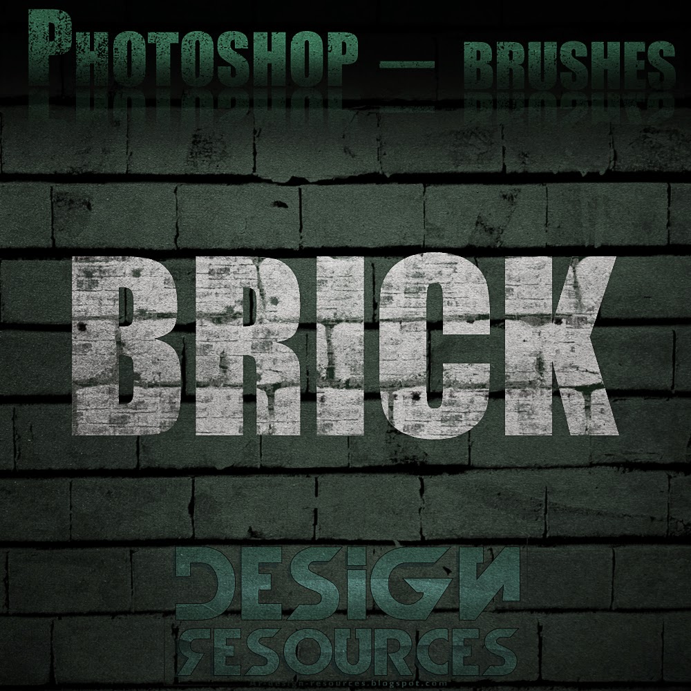 15 Wall Brick Brushes dR Design Resources