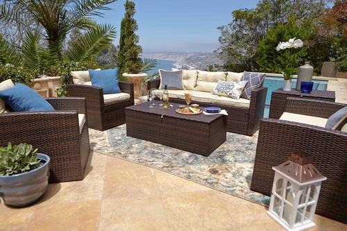 Outdoor Garden Sofa Furniture Patio Lounge Chair Set Discount