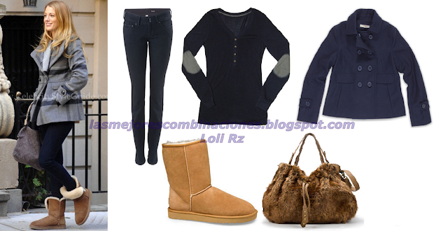 outfit botas ugg beige