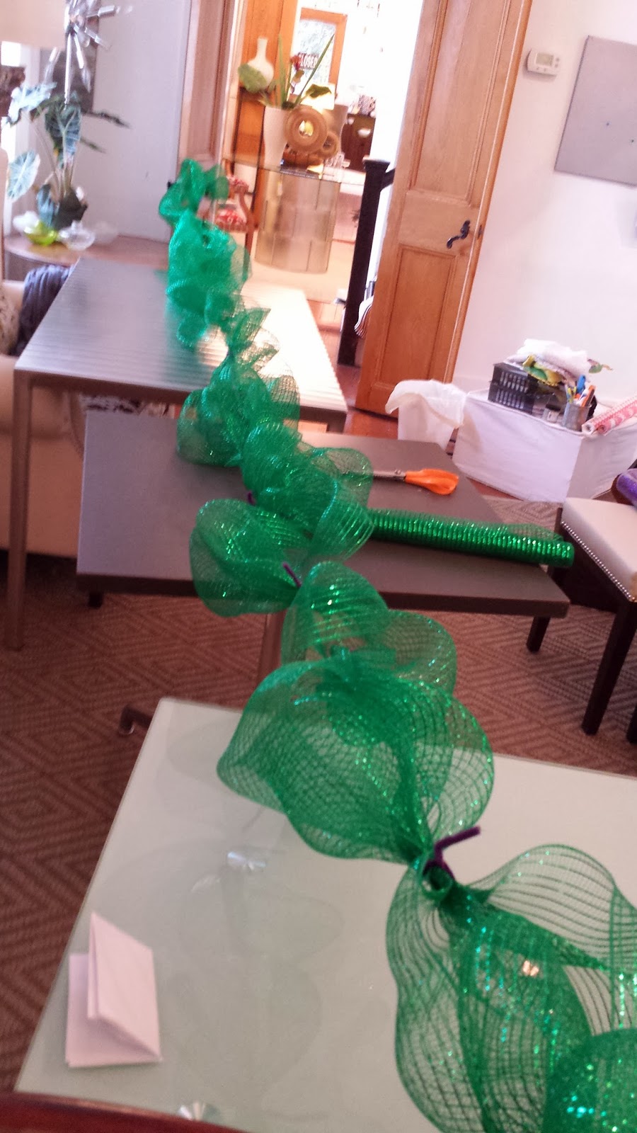 Nadia's DIY Projects DIY Deco Mesh Garland