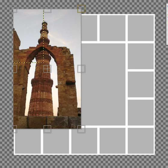 PhotoEffect Squares Collage in GIMP [Free Template]
