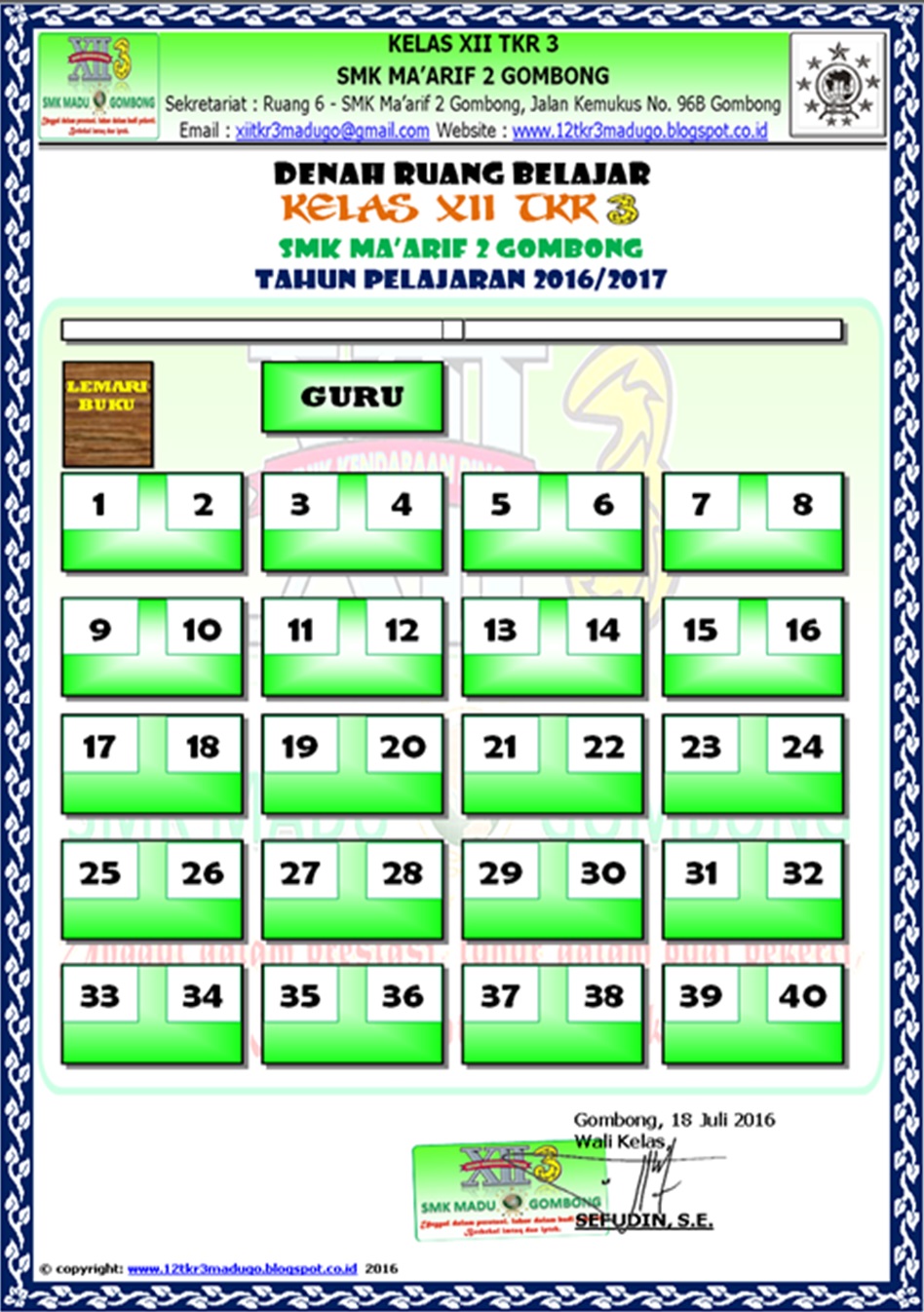 100+ Contoh Gambar Denah Kelas Terlengkap dan Terupdate