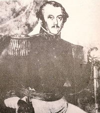 Grl MANUEL URDINARRAIN ACOMPAÑÓ A FRANCISCO "PANCHO" RAMÍREZ Y JUSTO J. DE URQUIZA (1801-†1869)