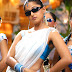 Anushka Shetty Hip Navel Show Stills In White Saree