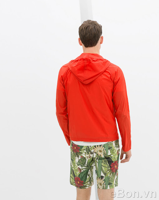 Zara Nylon Peaked Hooded Jacket Zara Nylon Peaked Hooded Jacket