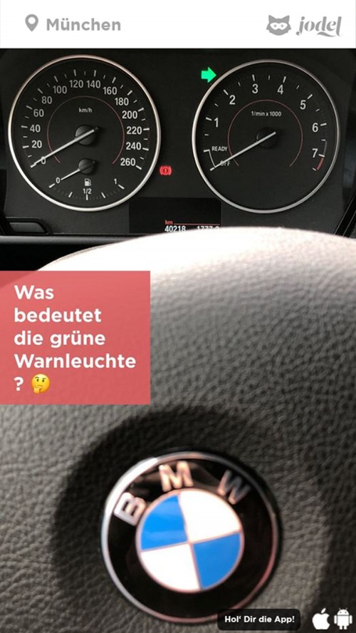 transpress nz 'what does the green warning light mean?'