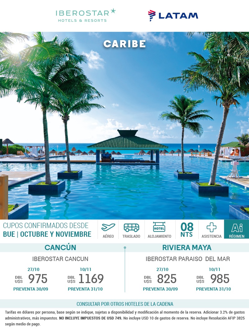 Temporada alta en el Caribe: de Diciembre a Mayo