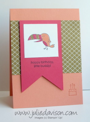 Stampin' Up! Little Buddy Birthday card #stampinup www.juliedavison.com Stampin' Up! Little Buddy Birthday card #stampinup www.juliedavison.com