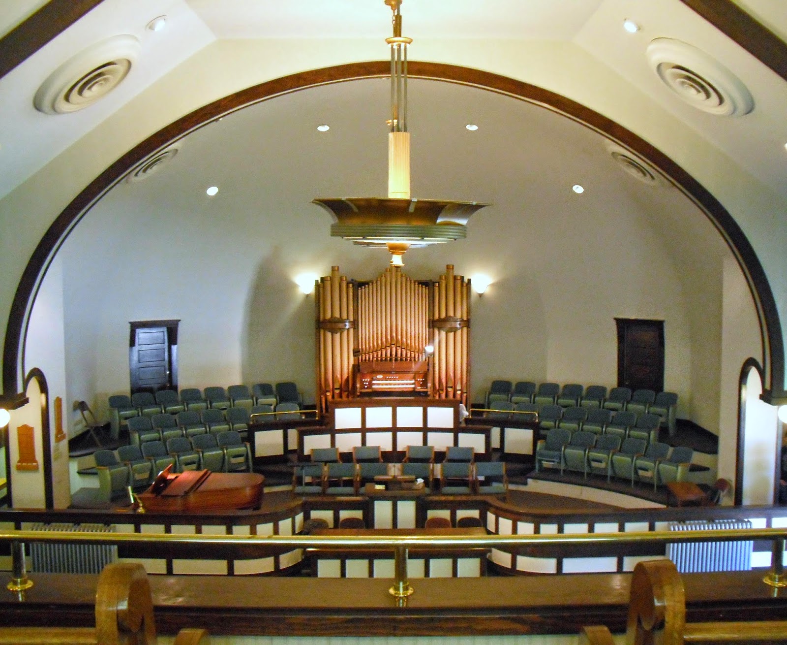 Historic LDS Architecture Malad City Second Ward Chapel Interior