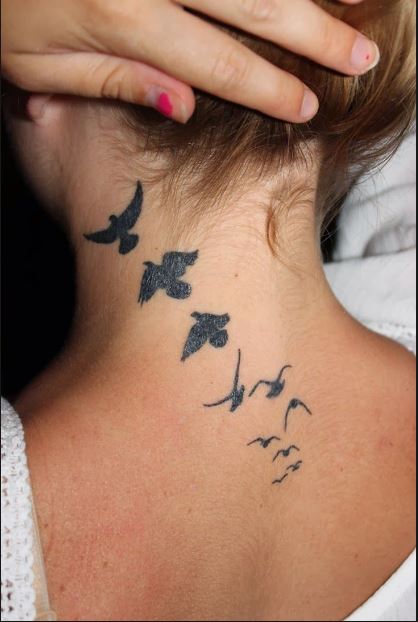 80+ Cute Neck Tattoos For Girls (2019) - Side & Back ...