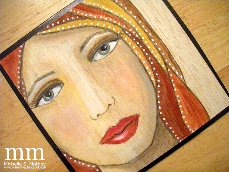 Pigment of My Imagination Painting on Balsa Wood.