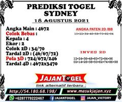 Prediksi Angka Sydney 18 Agustus 2021 Prediksi Angka Sydney 18 Agustus 2021