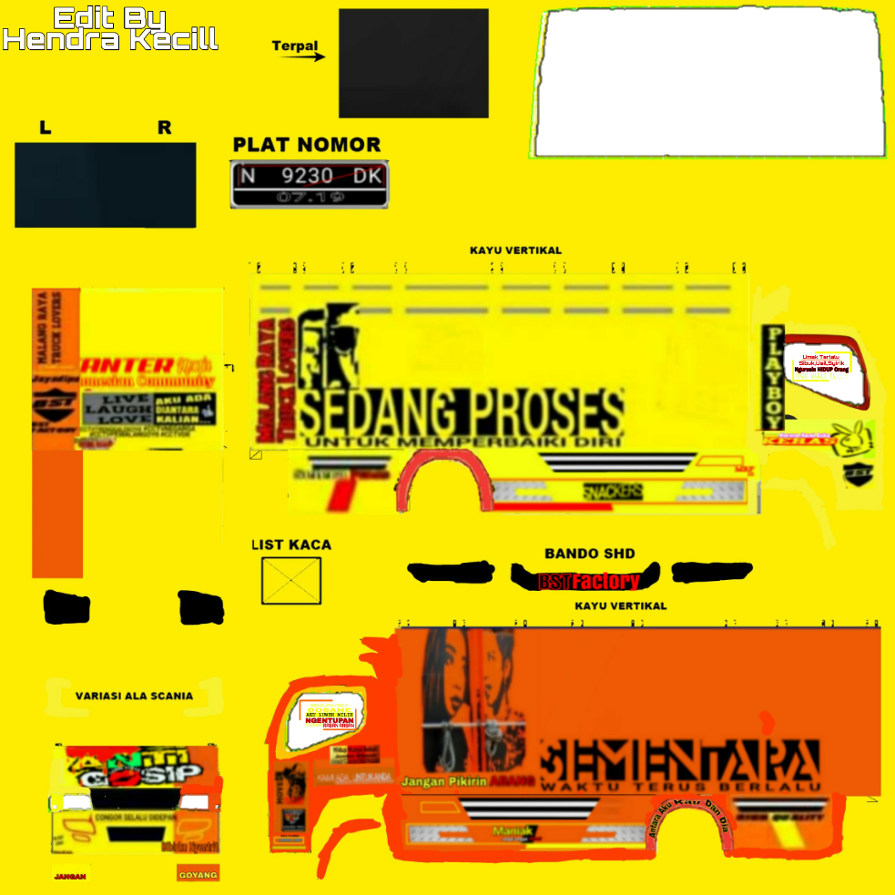 Livery anti gosip mod center bussid