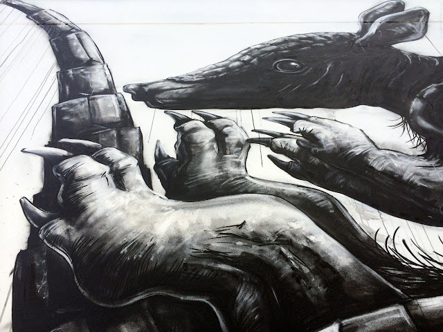 "Armadillo" New Mural By Belgian Street Artist ROA in Miami For Art Basel 2013. 5