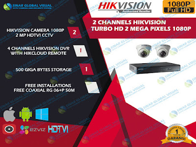 PAKET CCTV HIKVISION ORIGINAL 2 MP 2 Camera HIKVISION, 2 CAMERA, PAKET CCTV HIKVISION, PAKET HIVVISION ASLI, PAKET CCTV HIKVISION MURAH