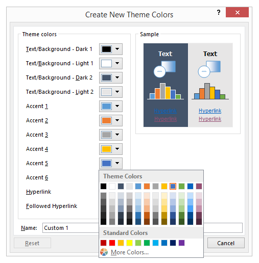 Michael's TechBlog Add a custom colour to your default colour palette in Word and other Office