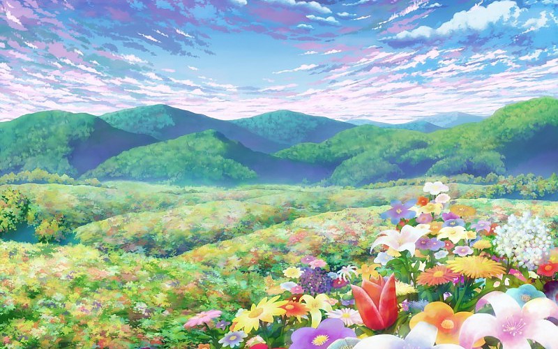 paisajes de anime