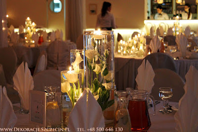 dekoracja stołu weselnego