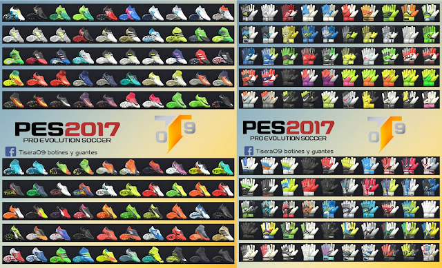 PES 2017 Bootpack dan Glove Pack 100 dari Tisera09