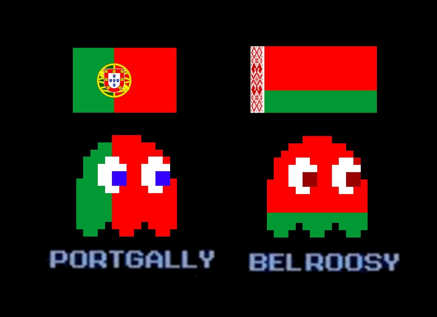 The Voice of Vexillology, Flags & Heraldry PacMan Ghosts from