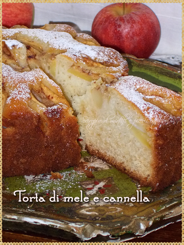 Torta di mele e cannella, fetta