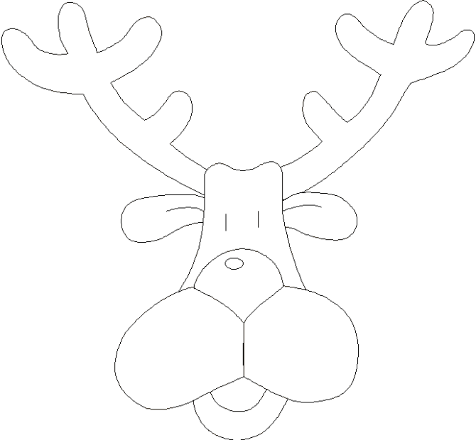 11 Rudolph Reindeer Coloring Pages title=
