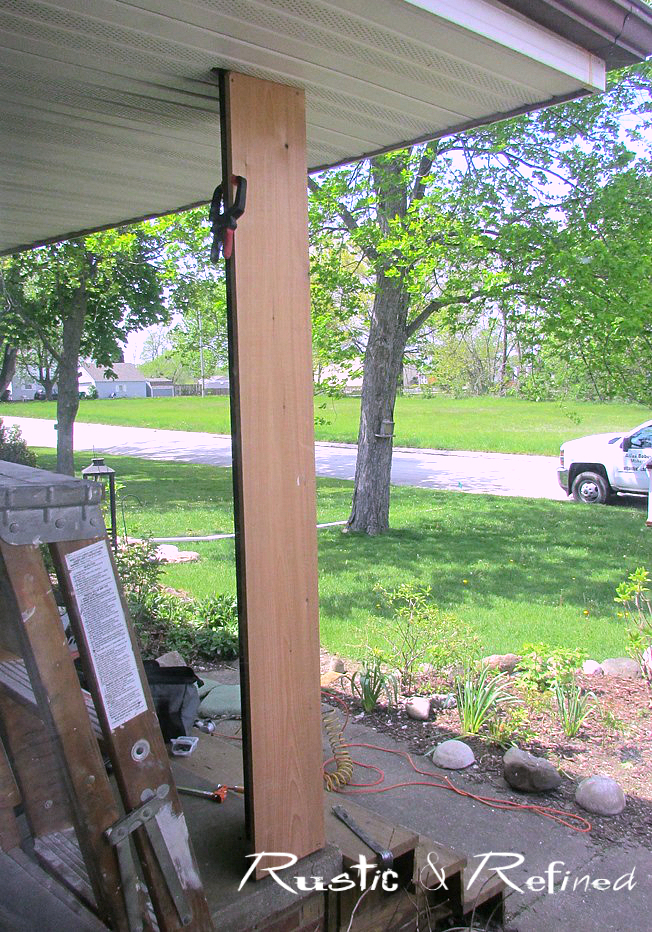 DIY Porch Patio Update Adding that Ranch House Style Rustic & Refined