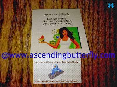 Tiny Prints Ascending Butterfly Business Card Front
