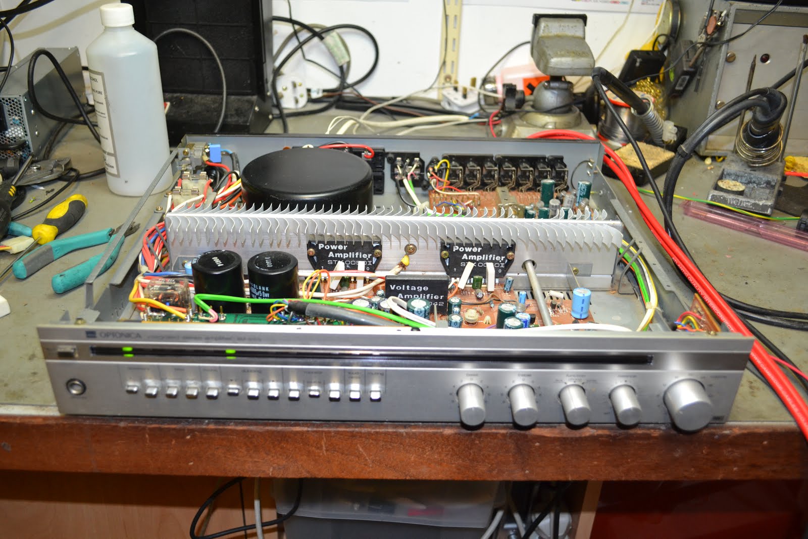 Doz' Blog Sharp Optonica SM5100 integrated amplifier repair.
