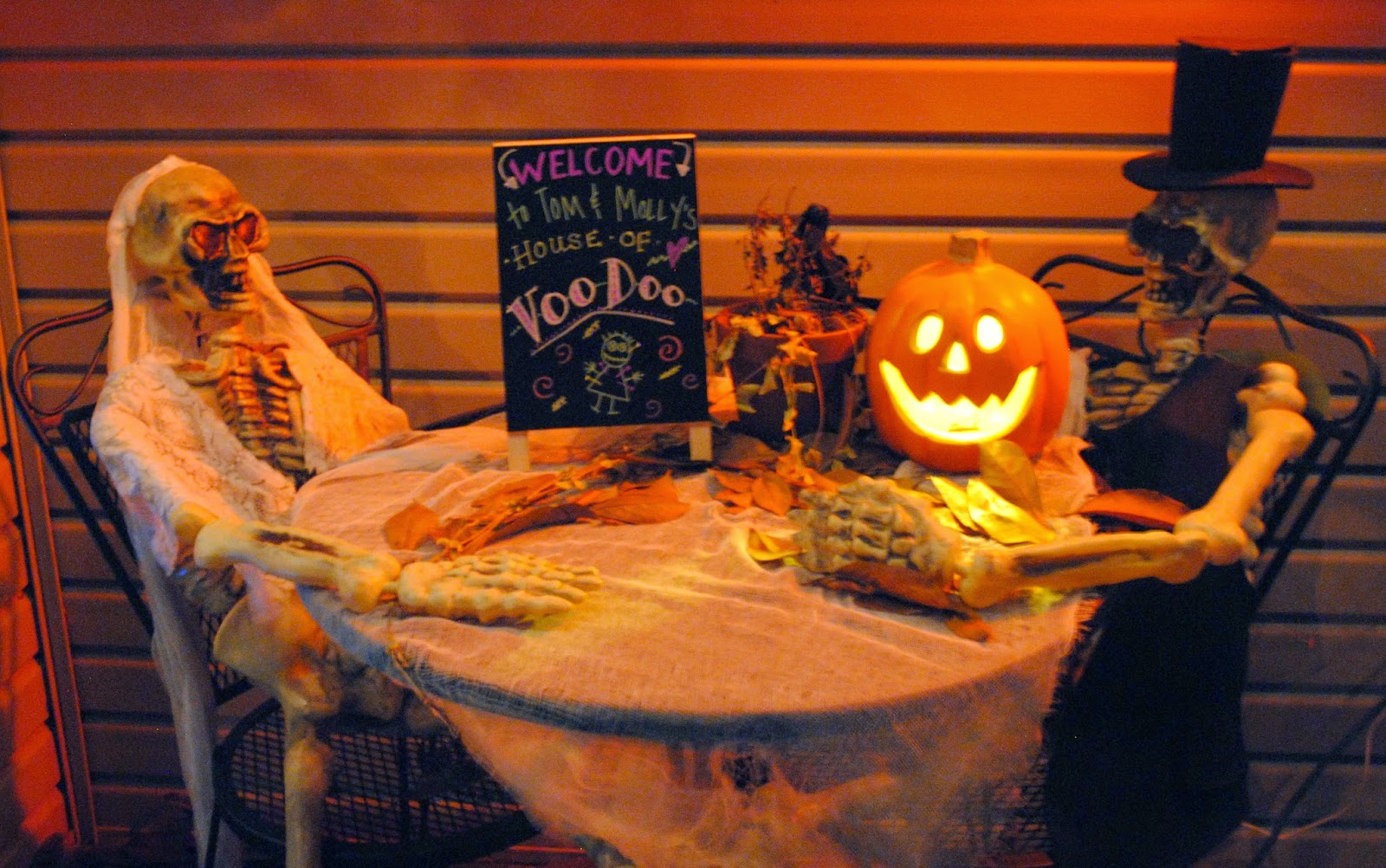 Good Golly, Ms. Molly! Halloween Decorations and Felt Skull & Voodoo