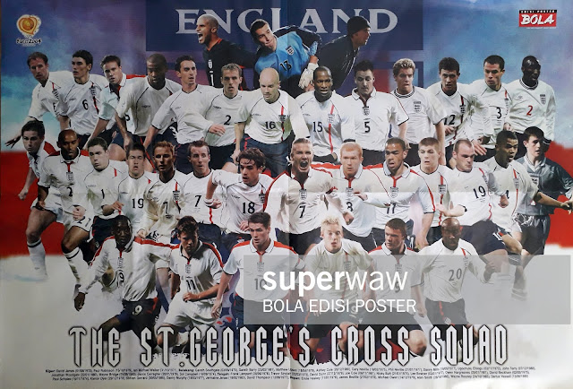 ENGLAND POSTER ST. GEORGE'S CROSS SQUAD