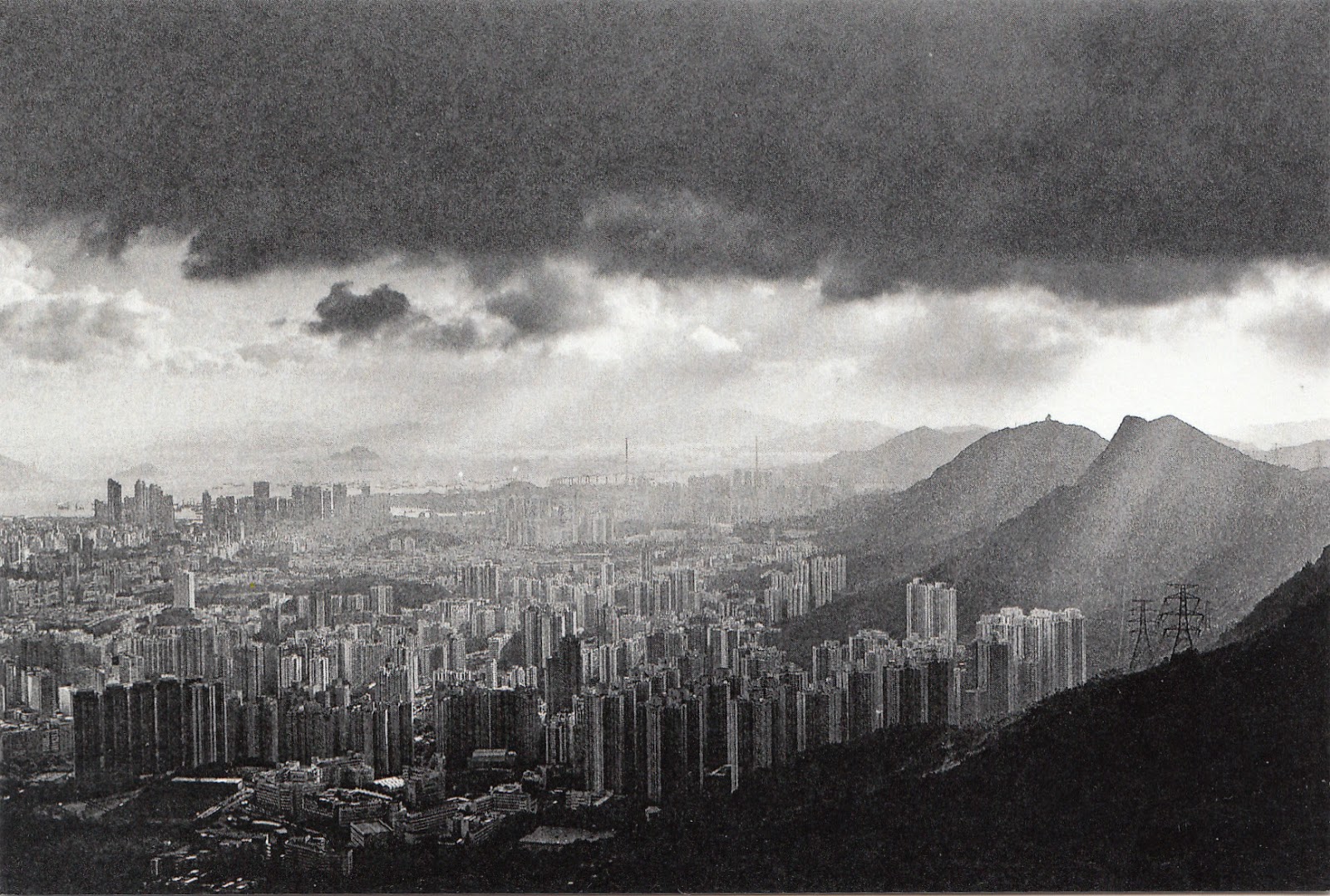 香港黑白明信片