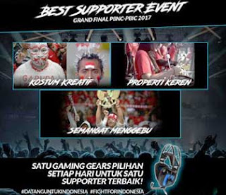 Event Best Supporter PB Garena Indonesia Grand Final PBNC dan PBIC 2017