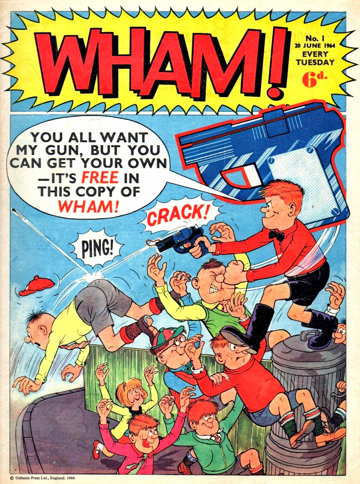 CRIVENS! COMICS & STUFF ODHAMS PRESS 'POWER COMICS' FIRST ISSUES COVER