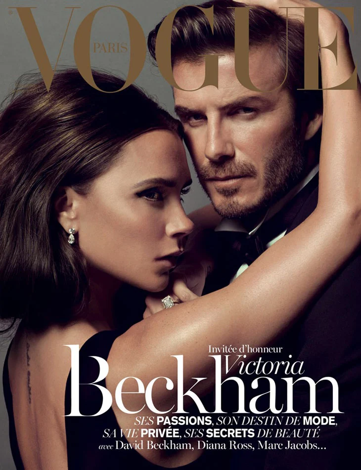 Victoria and David Beckham are the cover stars of the Vogue Paris December/January 2013/14 issue