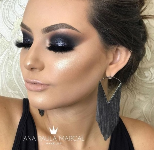 maquiagem de festa esfumado preto maquiagem de festa esfumado preto