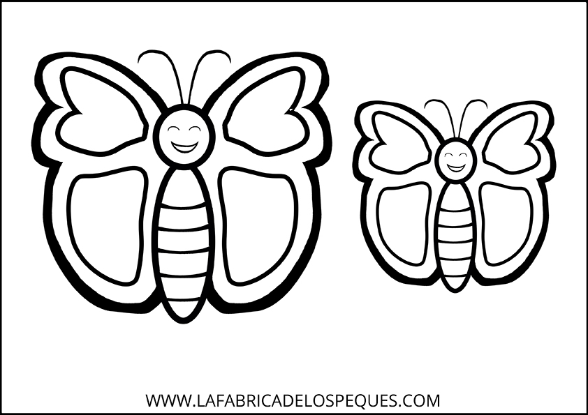 Plantilla para manualidades modelo mariposas