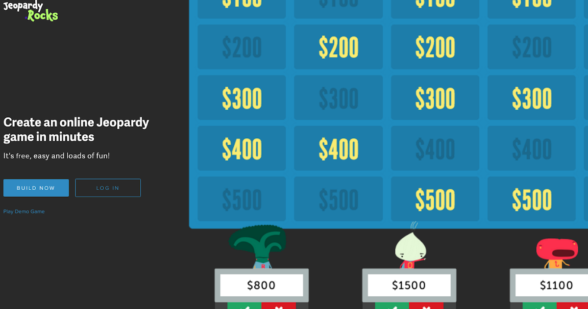 AYUDA PARA MAESTROS Jeopardy Rocks Crea juegos educativos