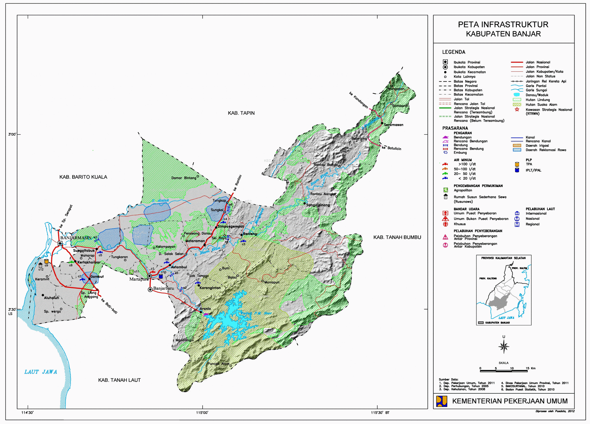 Peta Kota Peta Kabupaten Banjar