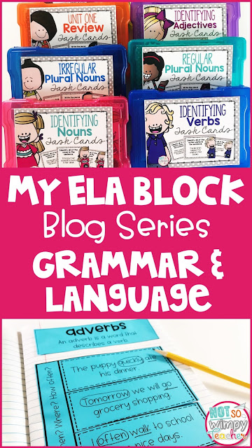 Teaching grammar and language pin