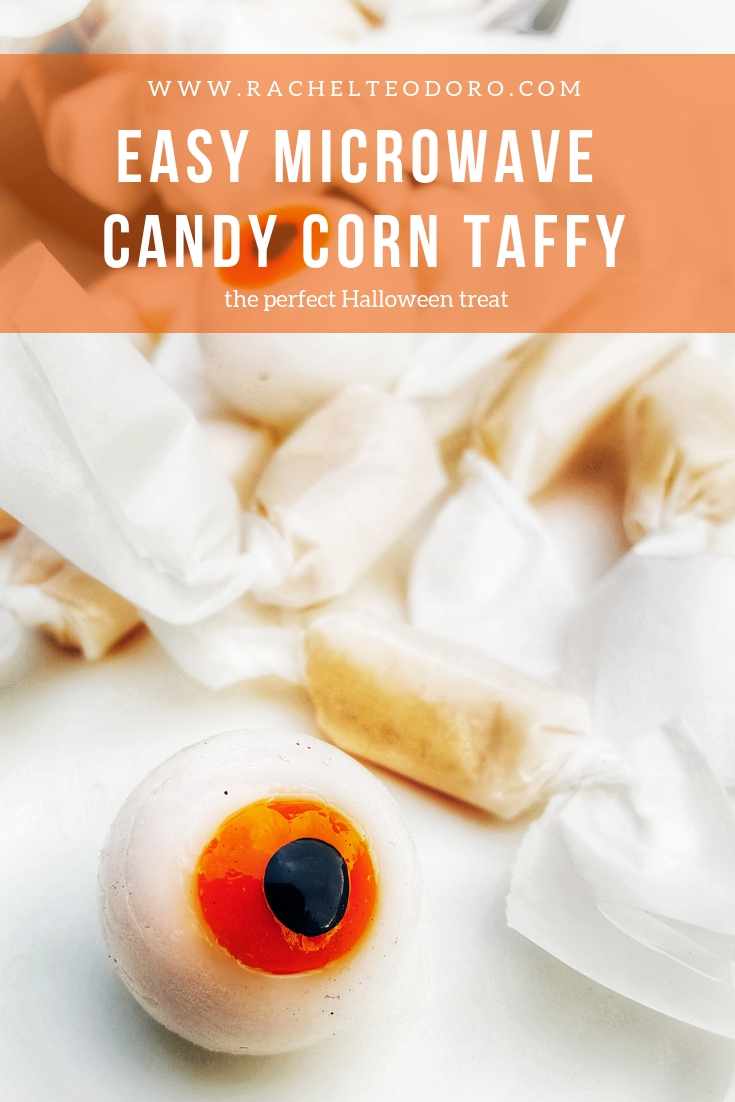 Easy Halloween Microwave Candy Corn Taffy Recipe