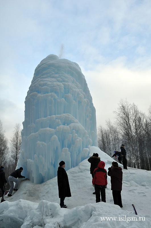 Ледяной фонтан 2012. Национальный парк "Зюраткуль". Челябинская область