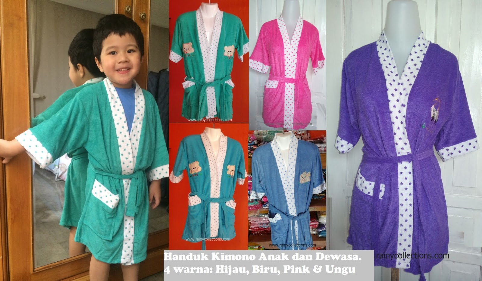 Rainy Collections: Handuk Kimono Motif Dewasa