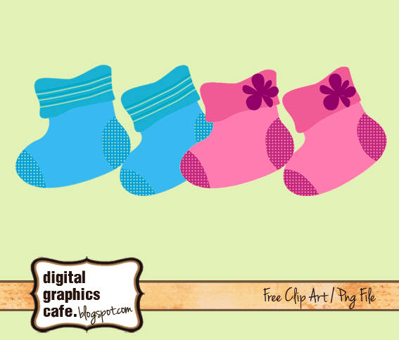 baby booties clipart - photo #6